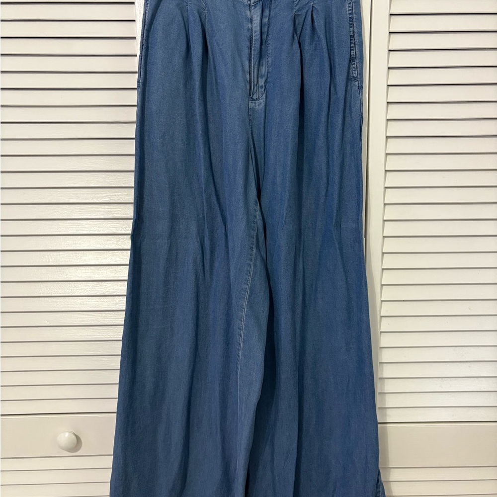 Amazon Blue Wide Leg Pants